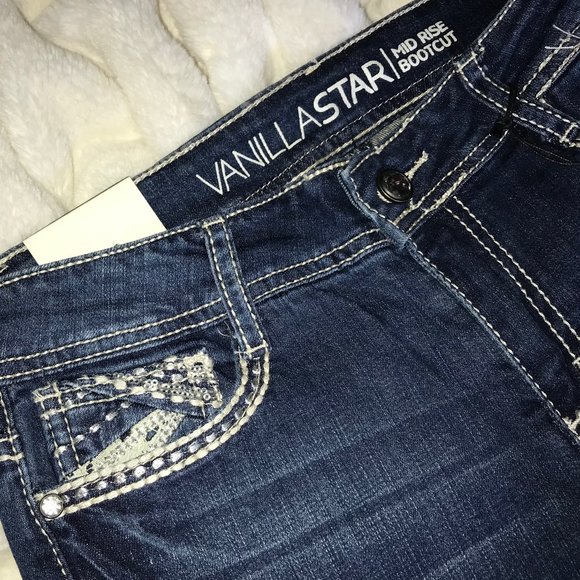 Vanilla Star Midrise Bootcut Jeans, Sz 7, NWT! - Picture 7 of 14